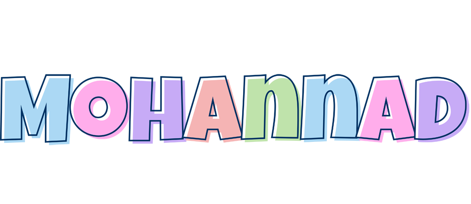 Mohannad pastel logo