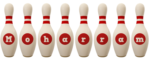 Moharram bowling-pin logo