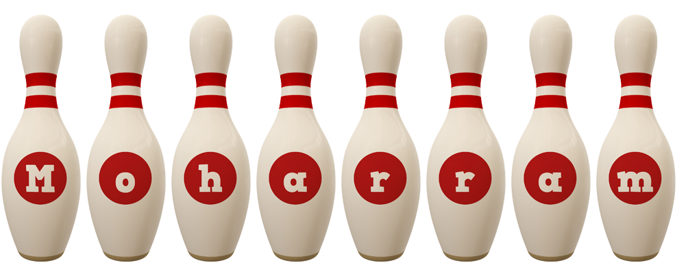 Moharram bowling-pin logo