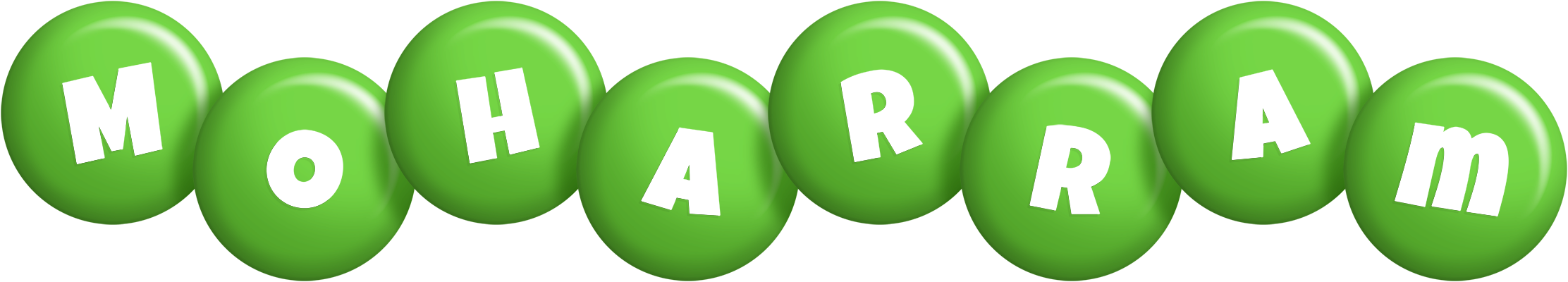 Moharram candy-green logo