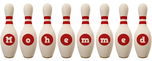 Mohemmed bowling-pin logo