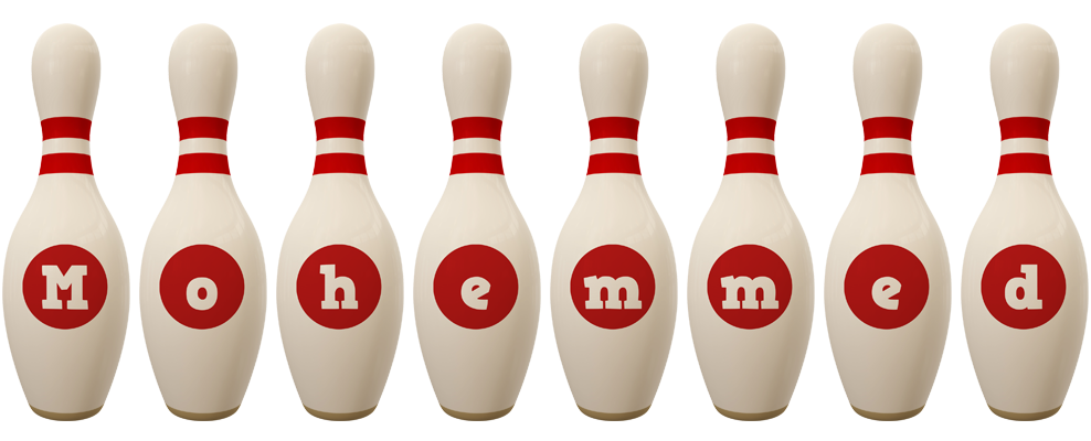 Mohemmed bowling-pin logo