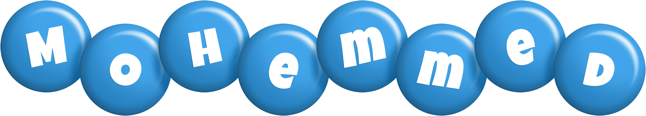 Mohemmed candy-blue logo