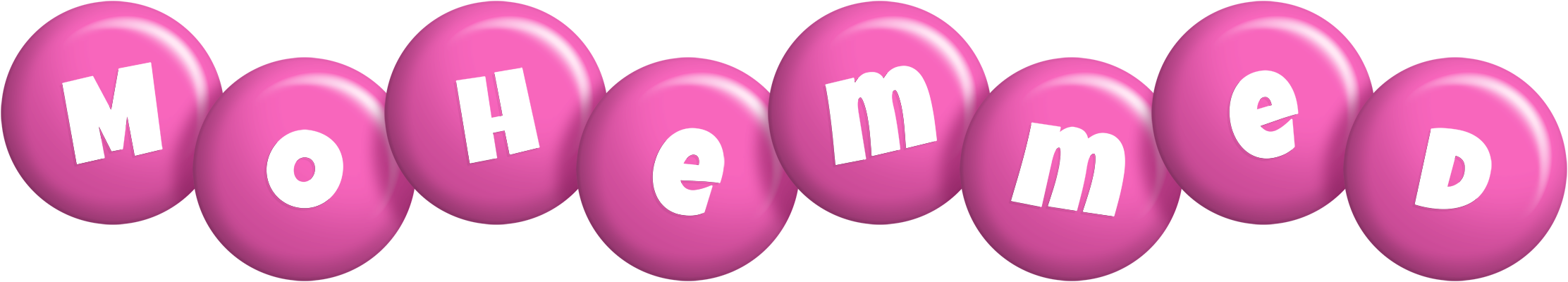 Mohemmed candy-pink logo