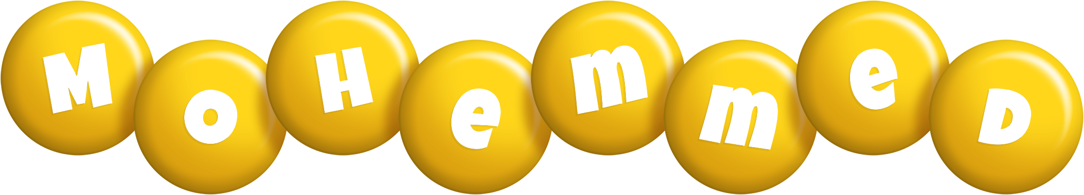 Mohemmed candy-yellow logo