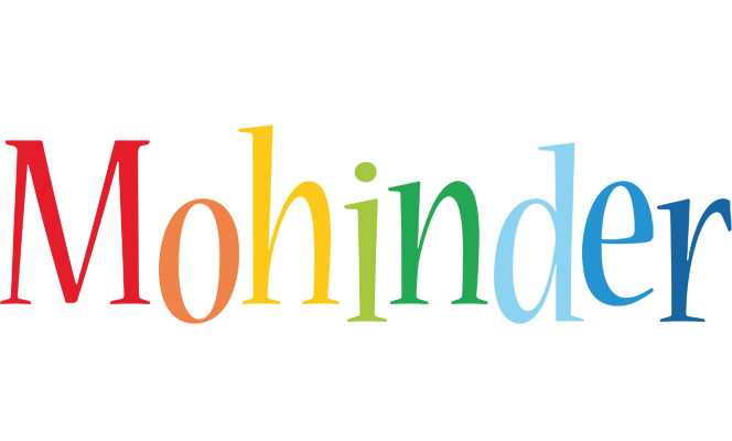 Mohinder birthday logo