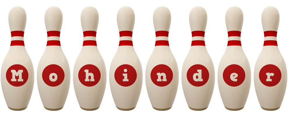 Mohinder bowling-pin logo