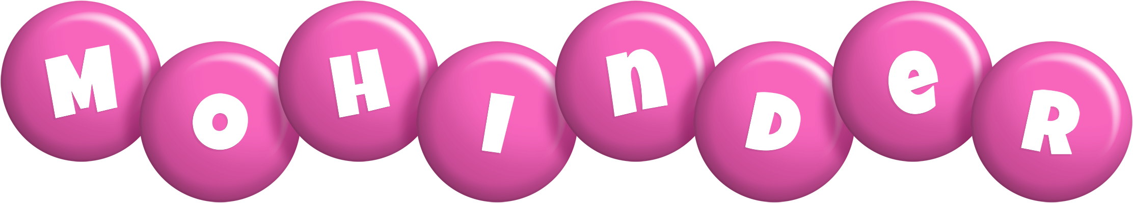 Mohinder candy-pink logo