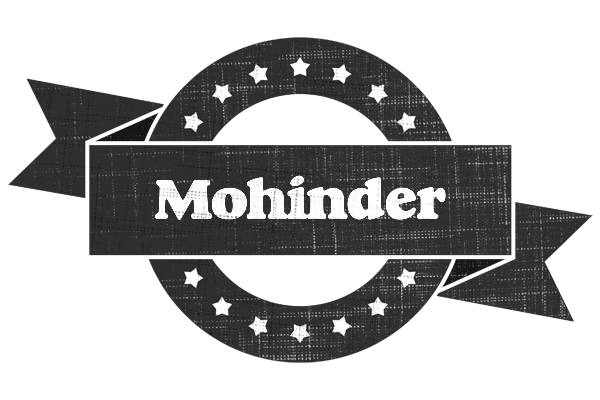 Mohinder grunge logo