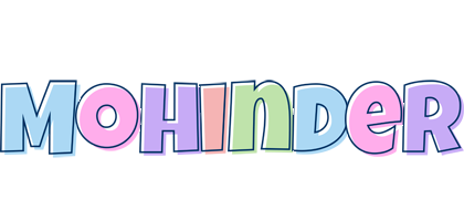 Mohinder pastel logo