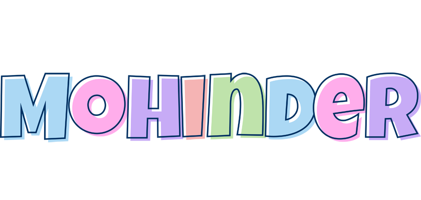 Mohinder pastel logo
