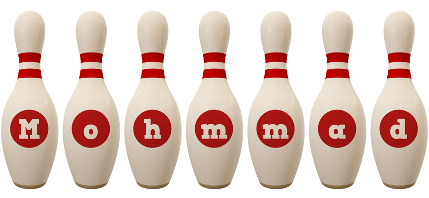 Mohmmad bowling-pin logo