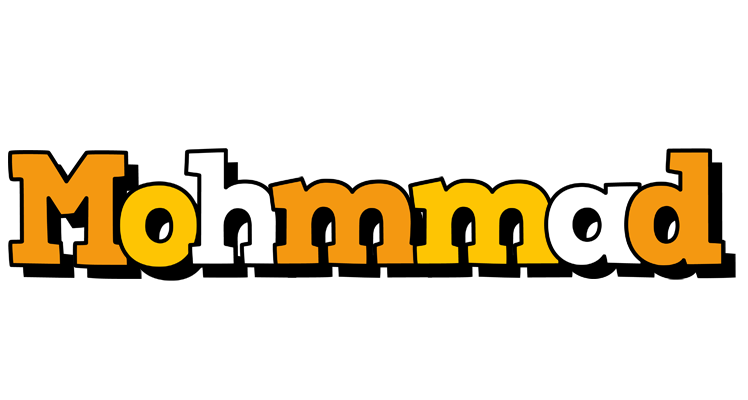 Mohmmad cartoon logo