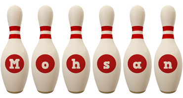 Mohsan bowling-pin logo