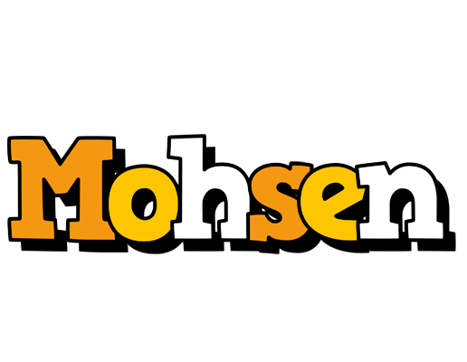 Mohsen cartoon logo