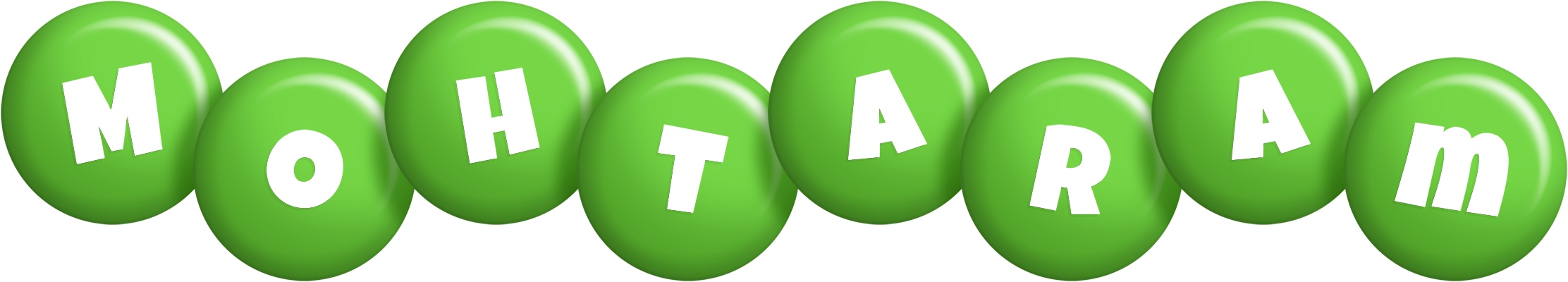 Mohtaram candy-green logo
