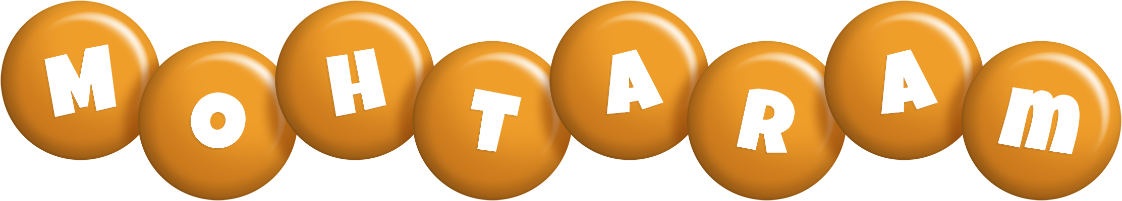 Mohtaram candy-orange logo