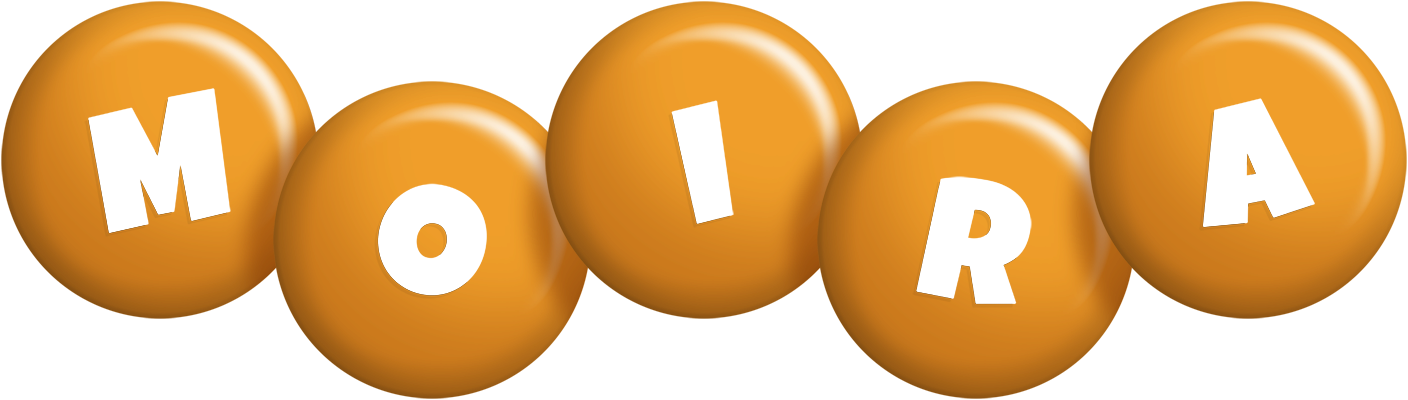 Moira candy-orange logo