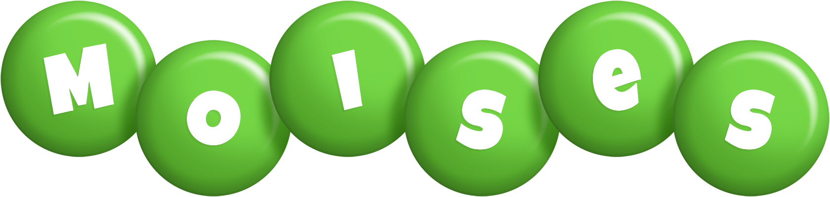 Moises candy-green logo