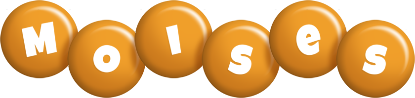 Moises candy-orange logo
