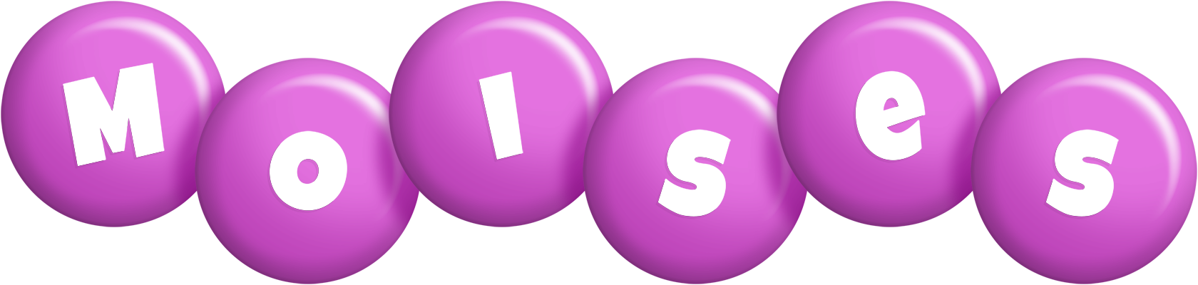 Moises candy-purple logo
