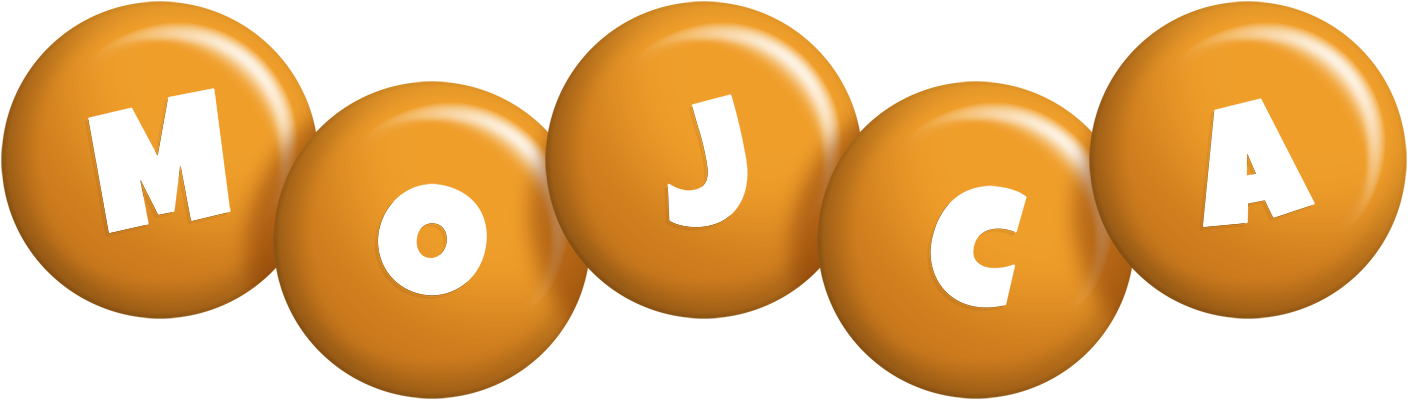 Mojca candy-orange logo
