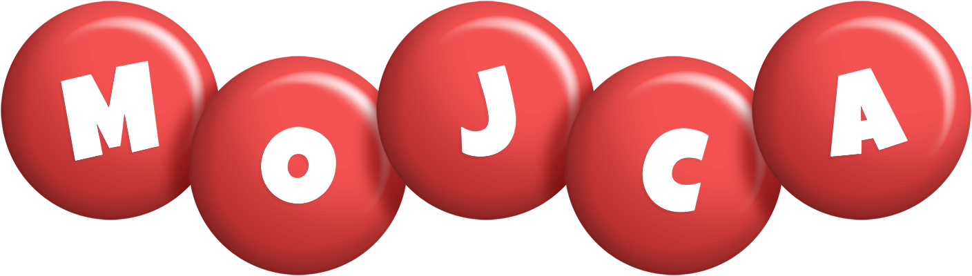 Mojca candy-red logo