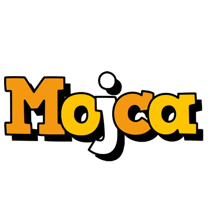 Mojca cartoon logo