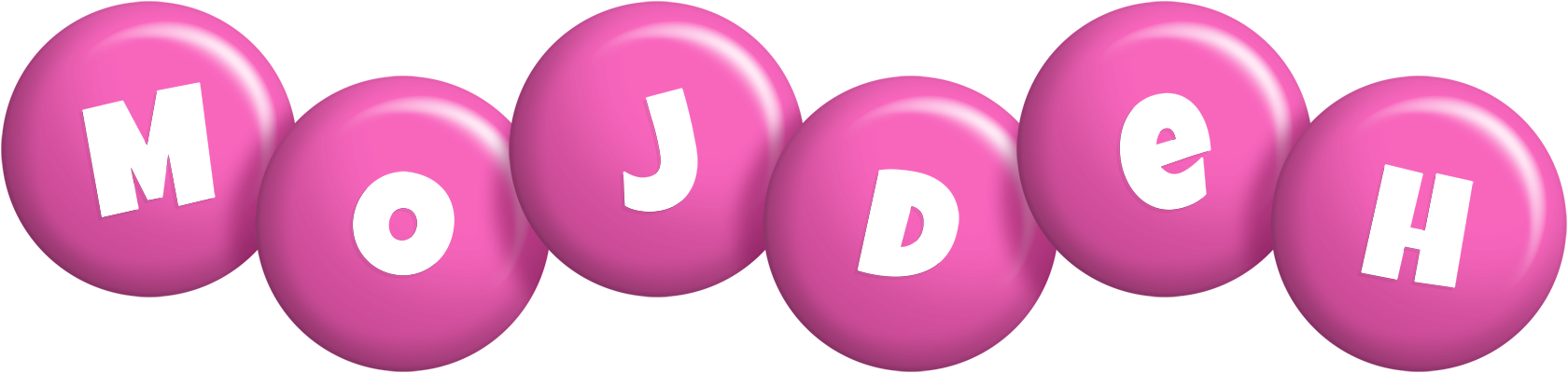 Mojdeh candy-pink logo