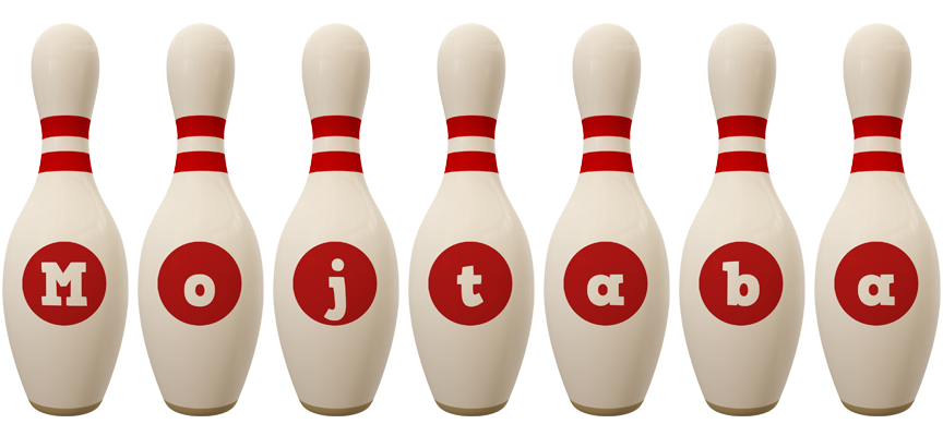 Mojtaba bowling-pin logo