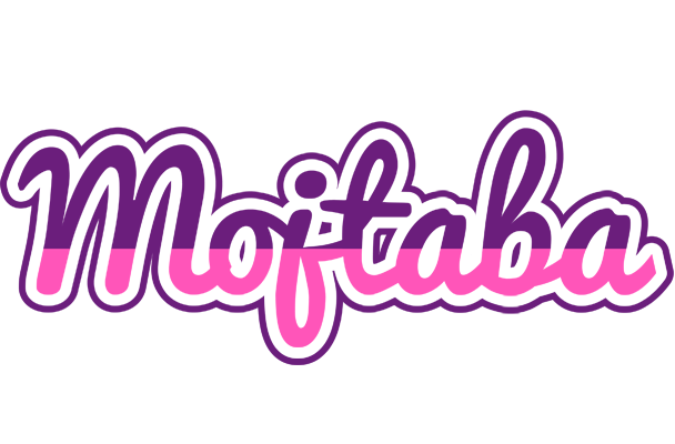 Mojtaba cheerful logo