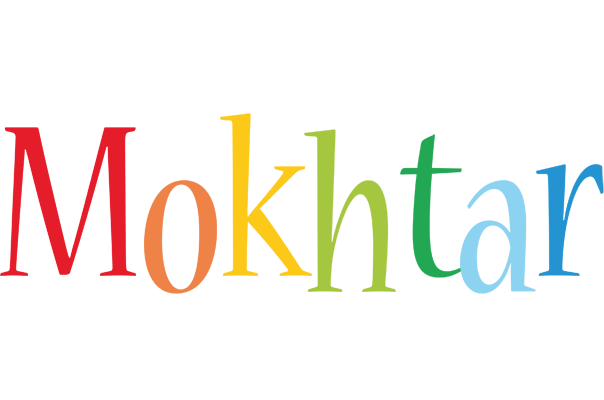 Mokhtar birthday logo