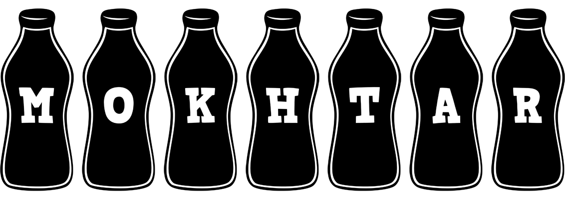 Mokhtar bottle logo