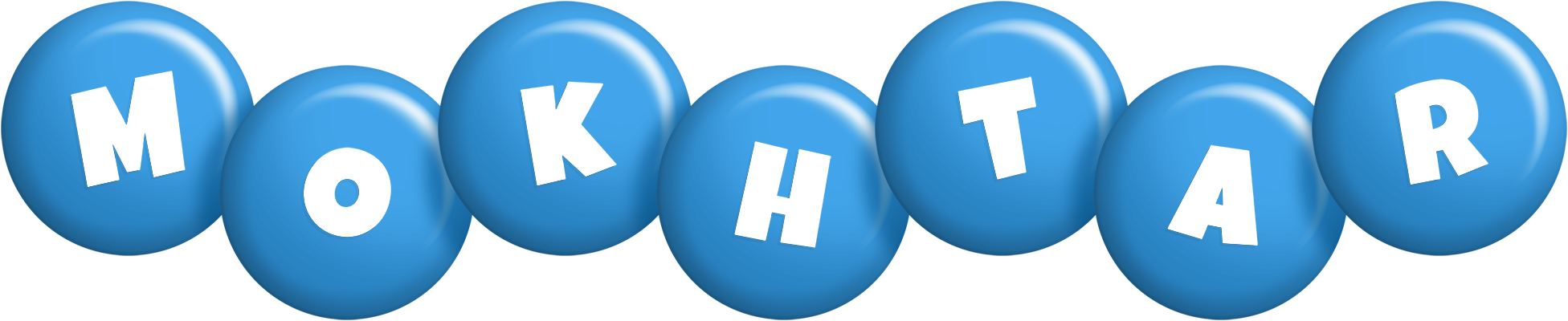 Mokhtar candy-blue logo
