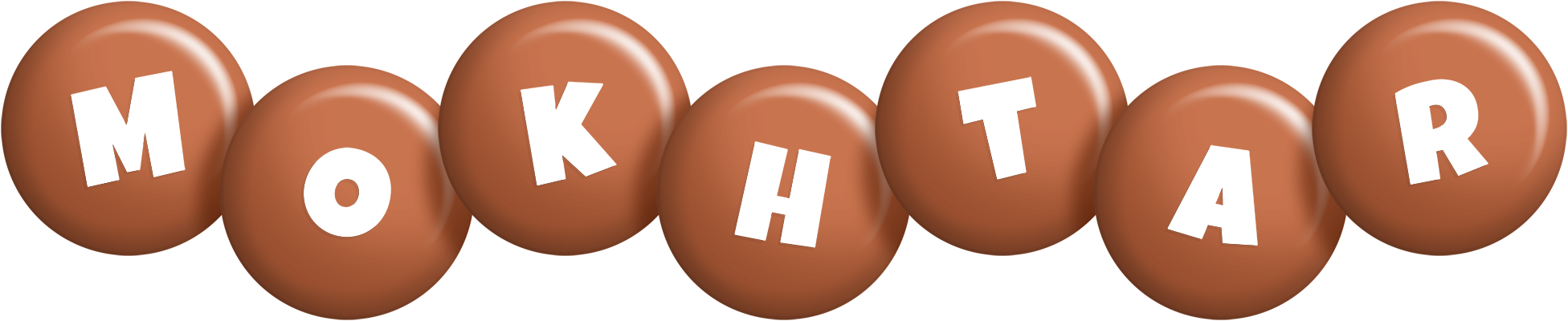 Mokhtar candy-brown logo