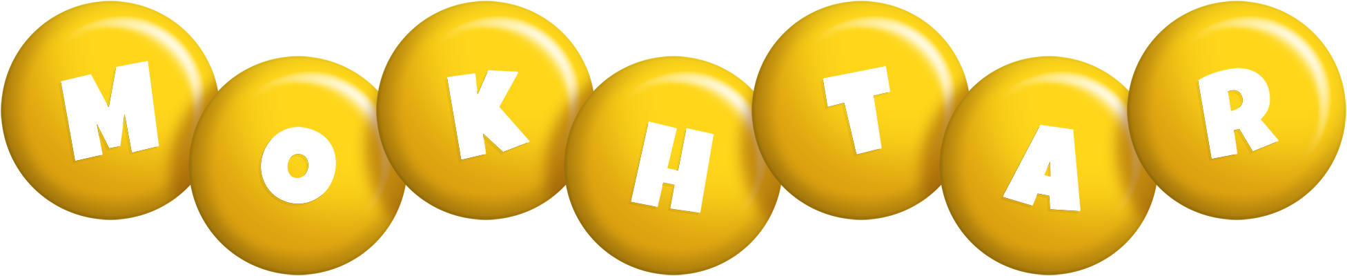 Mokhtar candy-yellow logo