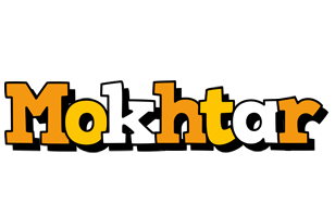 Mokhtar cartoon logo