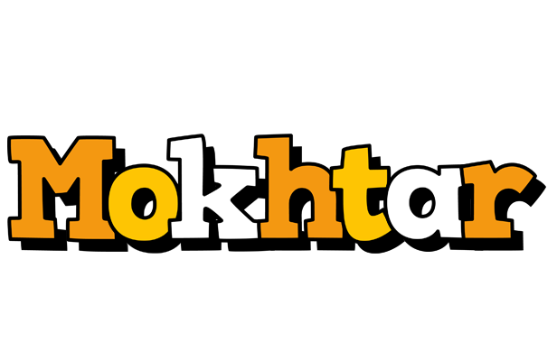 Mokhtar cartoon logo