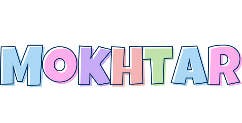 Mokhtar pastel logo