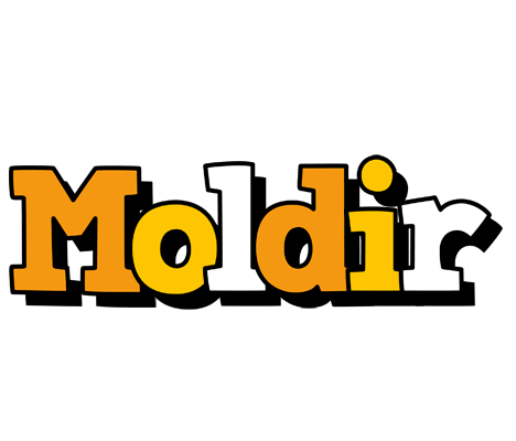Moldir cartoon logo