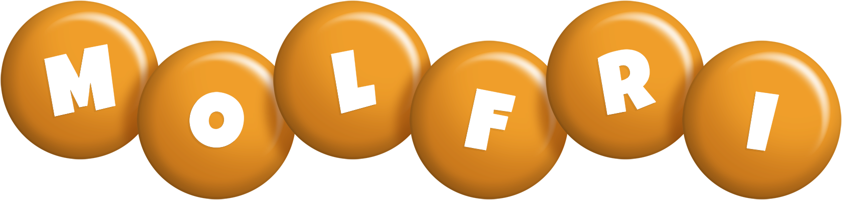Molfri candy-orange logo