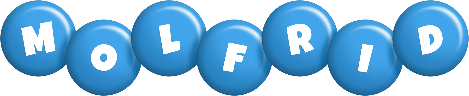 Molfrid candy-blue logo