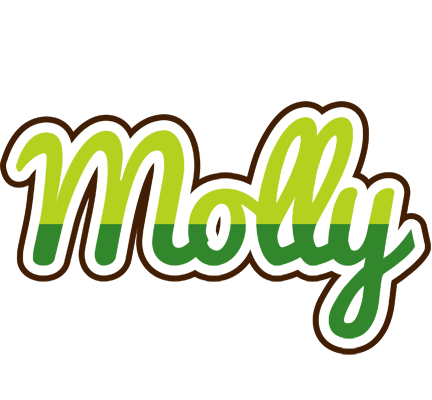 Molly golfing logo