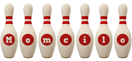 Momcilo bowling-pin logo