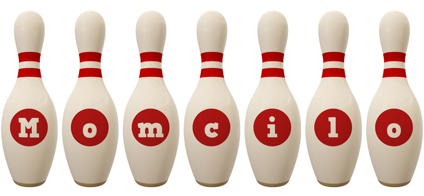Momcilo bowling-pin logo
