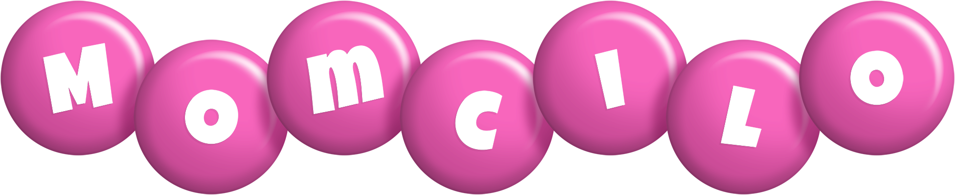 Momcilo candy-pink logo