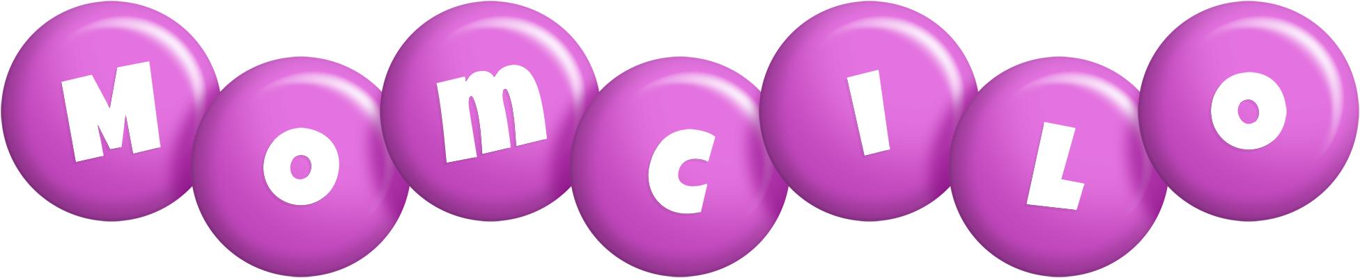 Momcilo candy-purple logo