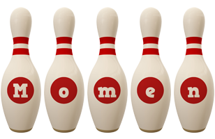 Momen bowling-pin logo