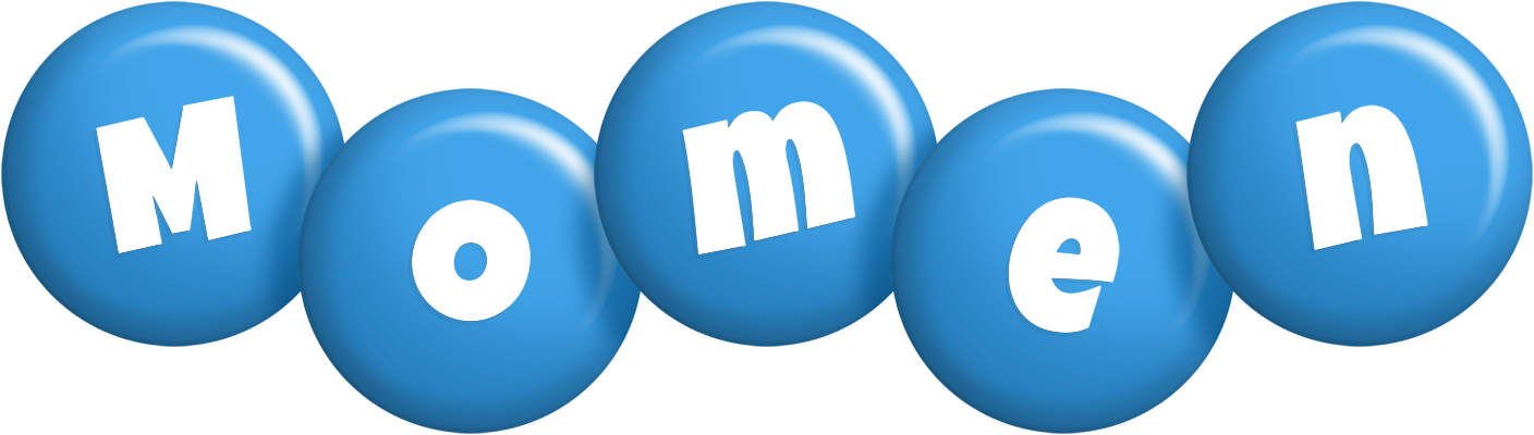 Momen candy-blue logo