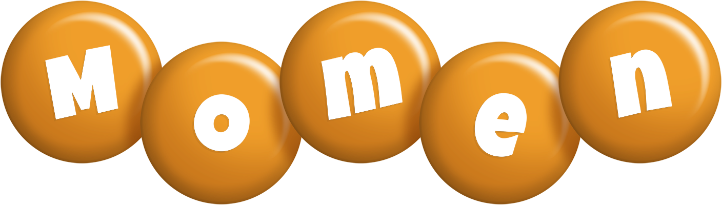 Momen candy-orange logo